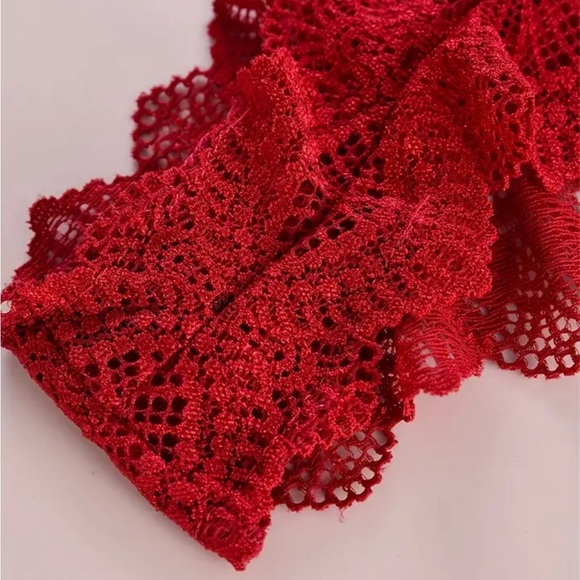 New sexy red bow lace thong panty women’s​​ - Picture 4 of 6